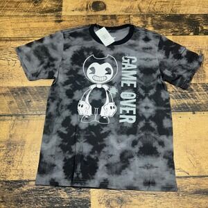 Bendy Game Over Tie Dye Graphic‎ Tee Shirt Kids Size Medium